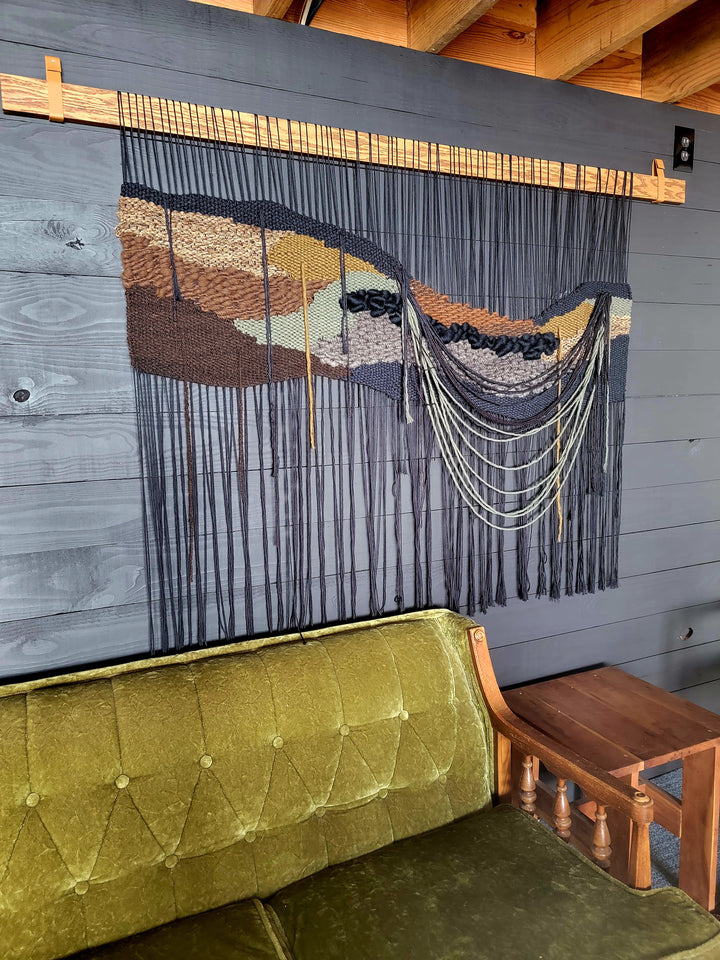 Rustic Modern Woven Wall Hanging