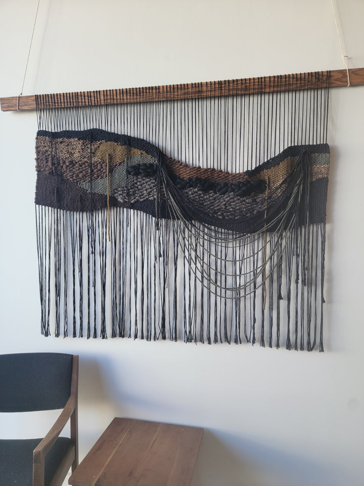 Rustic Modern Woven Wall Hanging