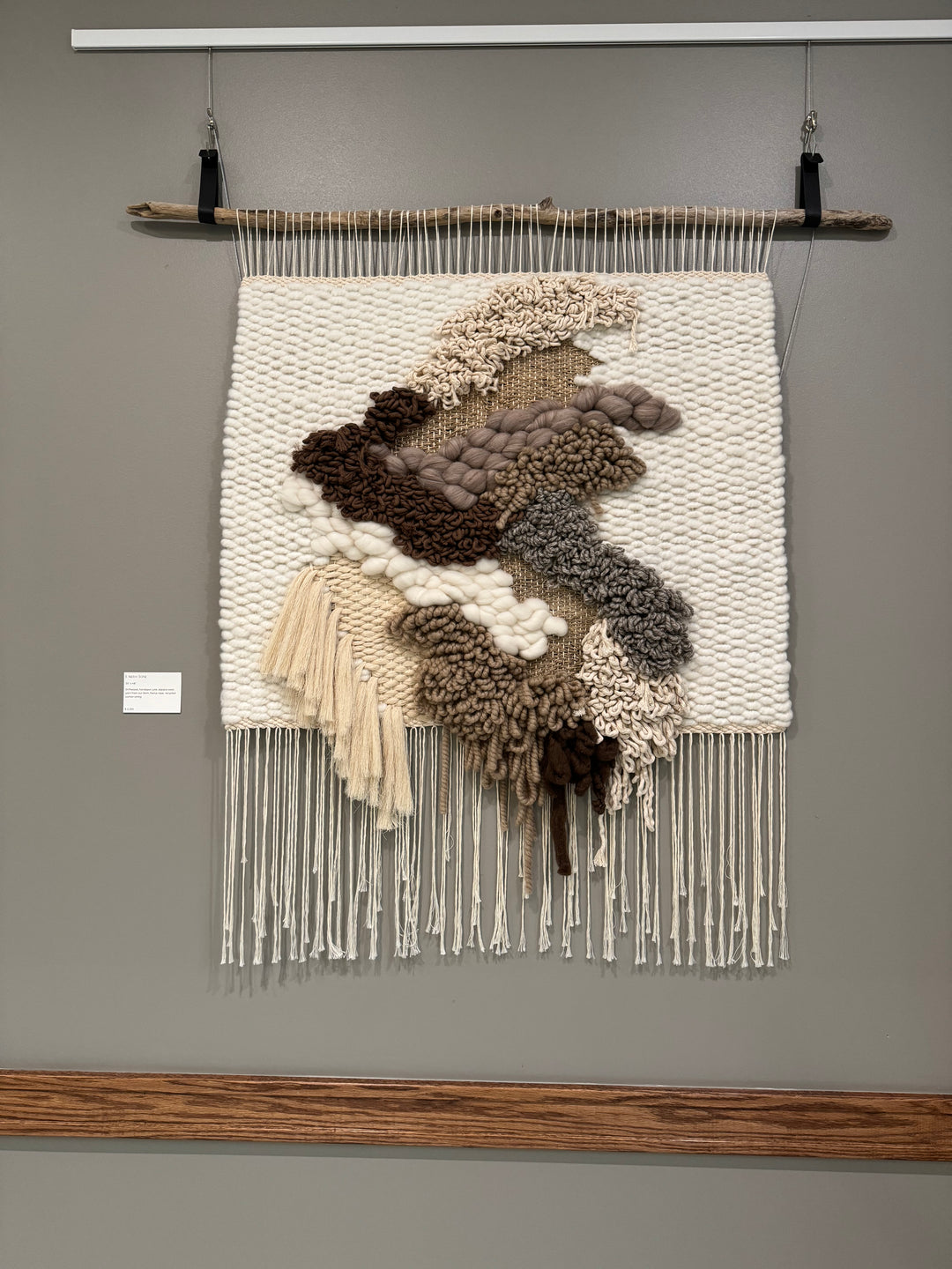 Earth Tone Woven Wall Hanging